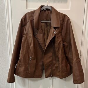 Brown Leather Women's Jacket